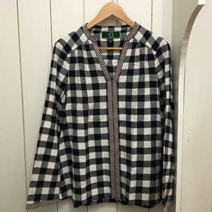 Plaid Tunic Top